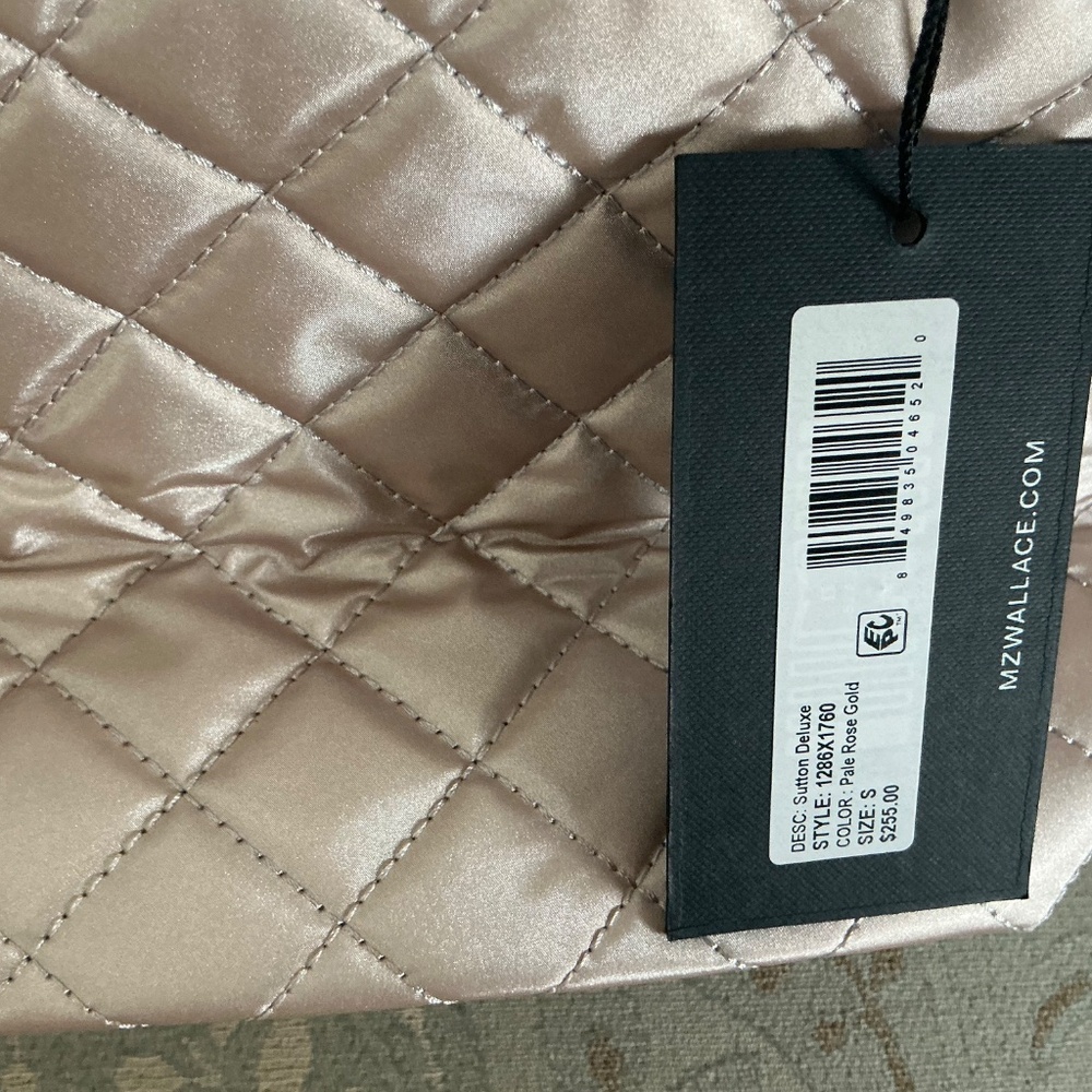 NWT Pale Rose Gold MZ WALLACE SUTTON DELUXE SMALL - Picture 8 of 10